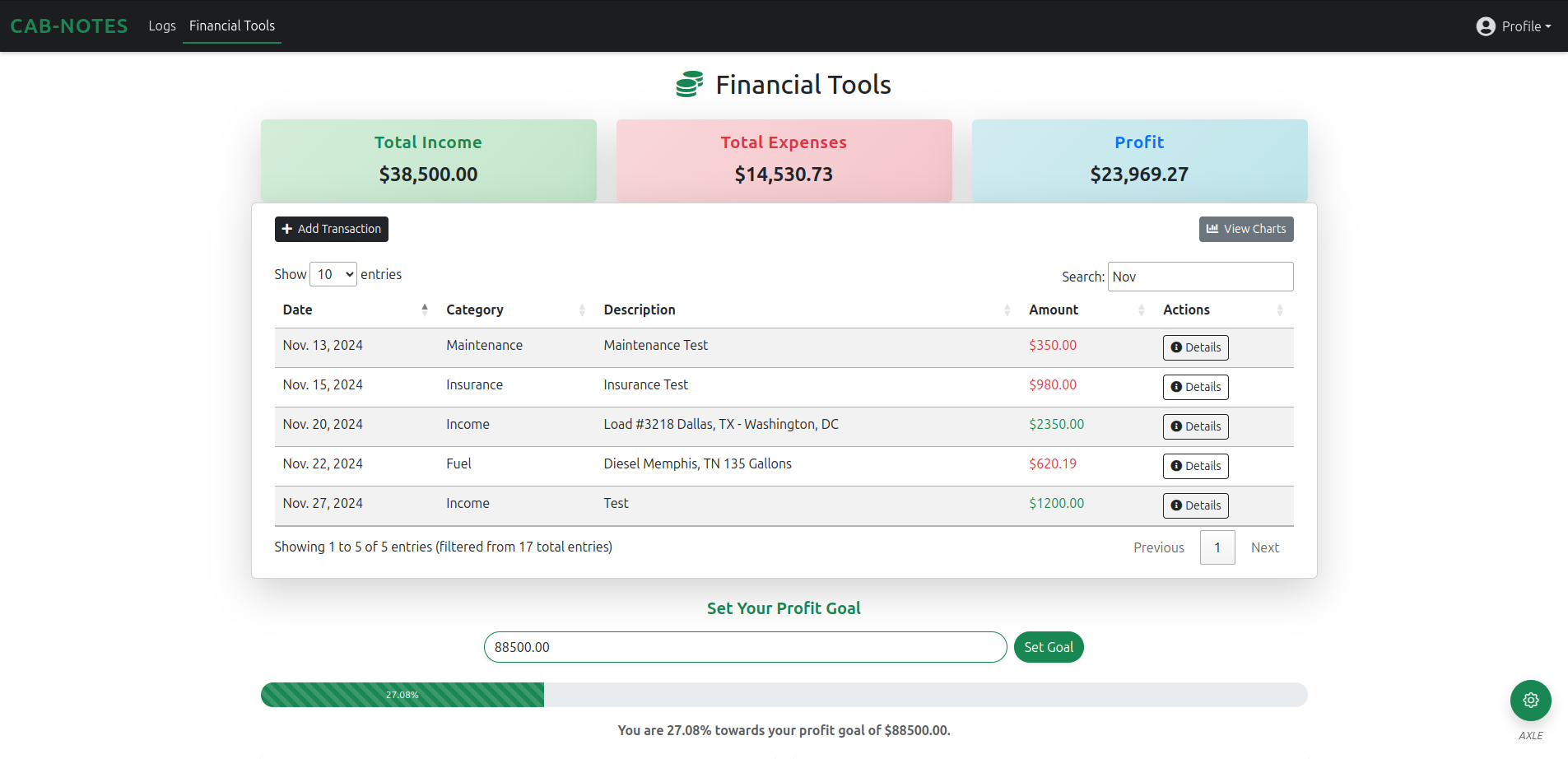 Financial Tools